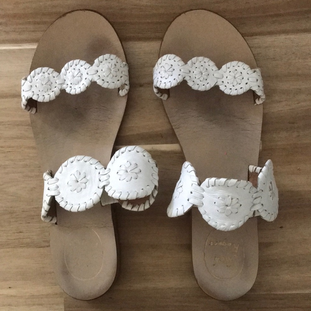 jack rogers lauren sandal white